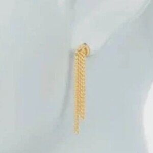 Madewell Gold Chain Drop Earrings Hypoallergenic NEW